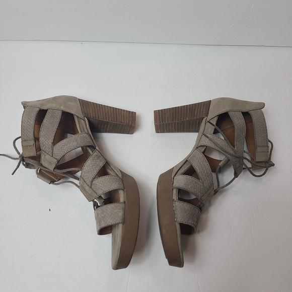 NEW PAUL GREEN Hana heels booties lace-up sandals - Picture 3 of 10